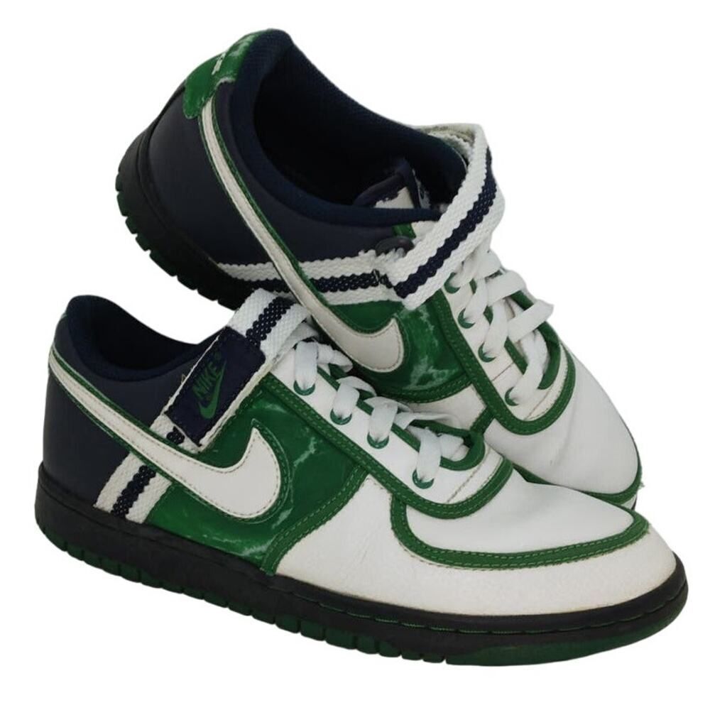 NIKE VANDAL Boys Green/White/Black Low Top Sneakers - Size: 7Y